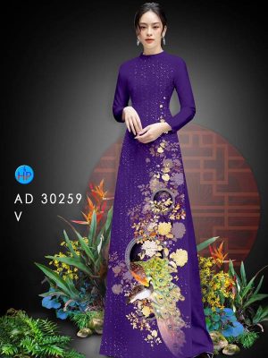 Vải Áo Dài Chim Công AD 30259 16